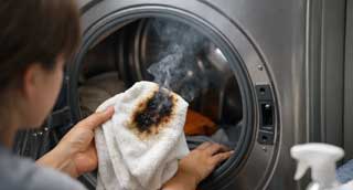 Burning smell, overheating or repeated power tripping