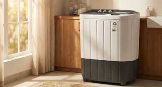 Semi-automatic washing machines